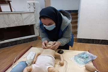 برگزاری سومین جلسه کارگاه آموزشی  CPR در بیمارستان 17 شهریور رشت